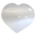 Coeur en Sélénite Blanc