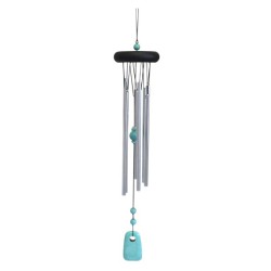 Carillon Turquoise 6 tubes - 44 cm