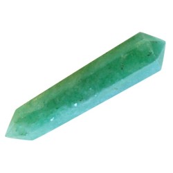 Pointe Hexagonale Biterminée Aventurine - 3 cm - Lot de 5