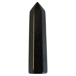 Pointe Polie Hexagonale Hématite - 3.5 cm - Lot de 3