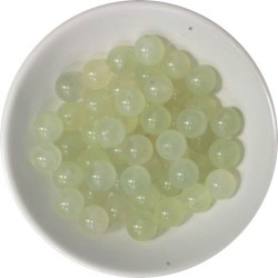 Perles Jadéite 8 mm - Sachet de 50 perles