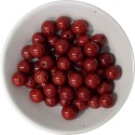 Perles Jaspe Rouge 8 mm - Sachet de 50 perles