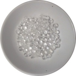 Perles Cristal de Roche 4 mm - Sachet de 100 perles
