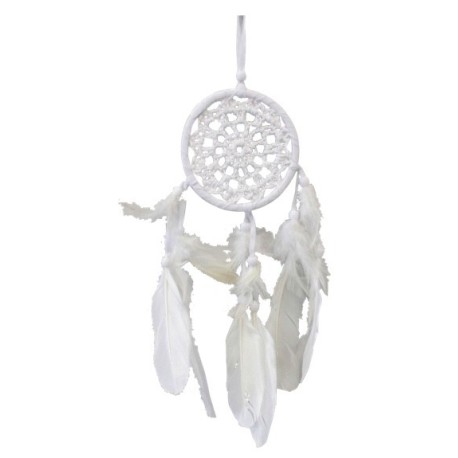 DREAMCATCHER BLANC CROCHET 9 CM