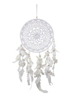 DREAMCATCHER BLANC CROCHET 22 CM