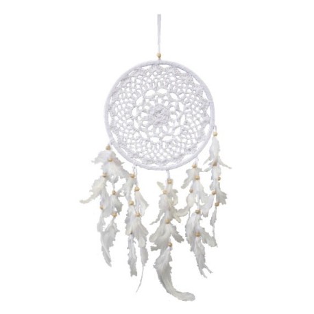 DREAMCATCHER BLANC CROCHET 22 CM