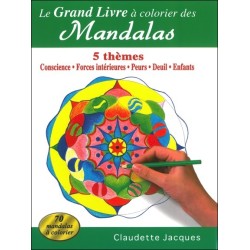 Le grand livre à colorier des Mandalas - 5 thèmes