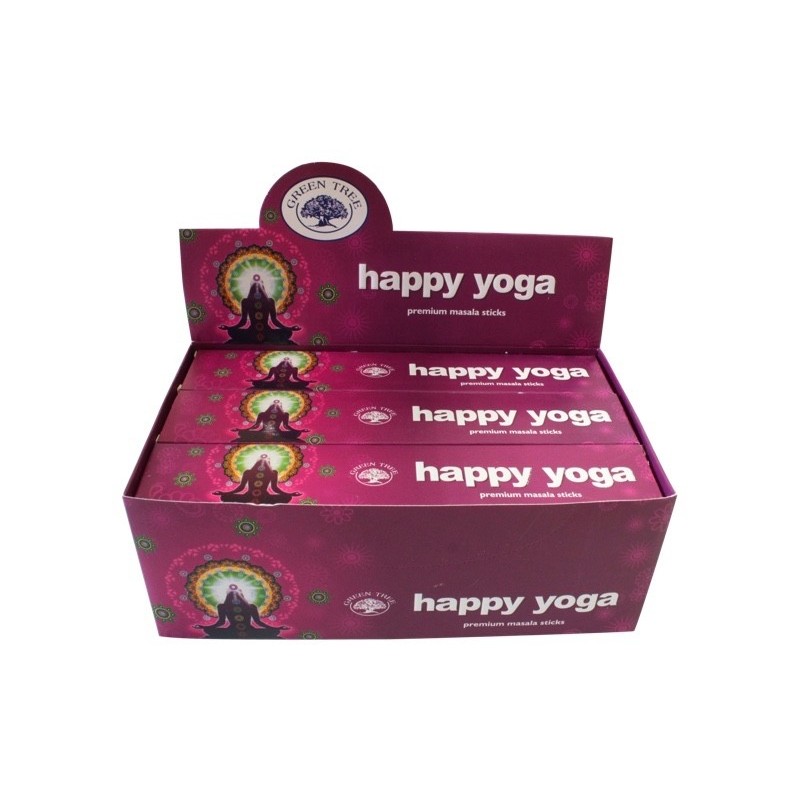 ENCENS GREEN TREE HAPPY YOGA 15 GR - LOT DE 12