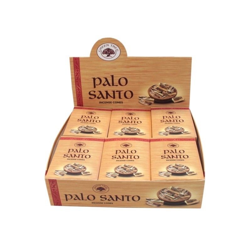 ENCENS GREEN TREE PALO SANTO CONES 15 GR - LOT DE 12