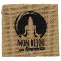 POCHON JUTE "MON BIJOU EN HARMONIE" - LOT DE 10