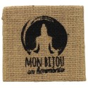 POCHON JUTE "MON BIJOU EN HARMONIE" - LOT DE 10