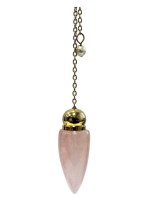 PENDULE POINTE POLIE - QUARTZ ROSE