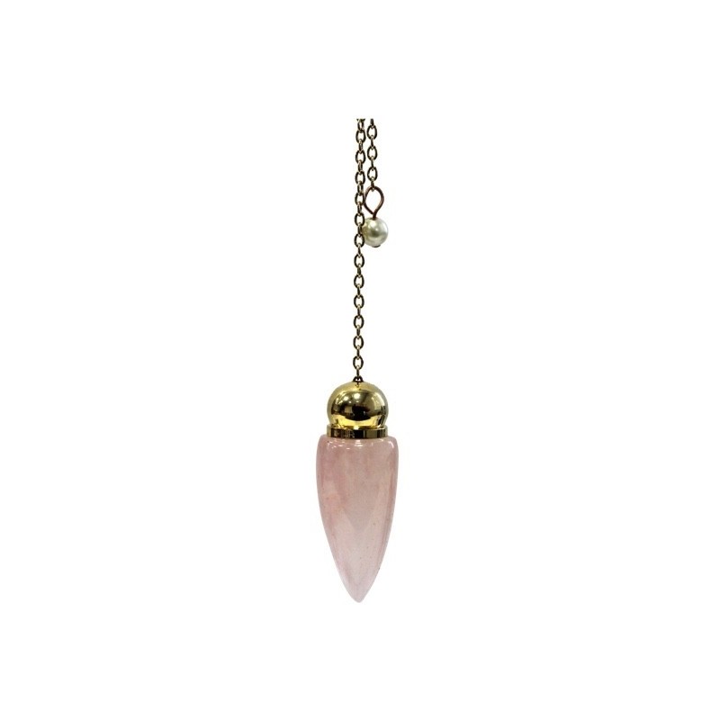 PENDULE POINTE POLIE - QUARTZ ROSE