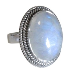 Bague Argent Pierre de Lune Taille 53