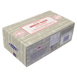 Encens Nag Champa Satya - Sauge Blanche - 15 grs - Lot de 12