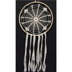 Dreamcatcher Crochet et Dentelle Ingram beige - 30 cm