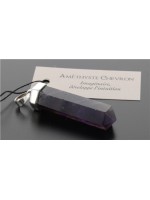 PENDENTIF ARGENT POINTE AMETHYSTE CHEVRON