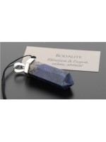 PENDENTIF ARGENT POINTE SODALITE