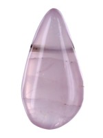 Pendentif Goutte Pierre Percée - Quartz Rose - lot de 5