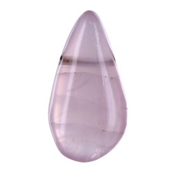 Pendentif Goutte Pierre Percée - Quartz Rose - lot de 5