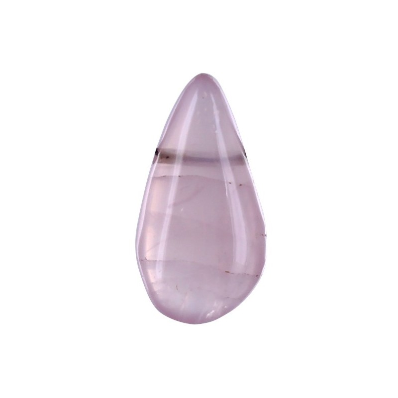 Pendentif Goutte Pierre Percée - Quartz Rose - lot de 5