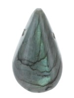 Pendentif Goutte Pierre Percée - Labradorite - lot de 5