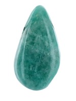 Pendentif Goutte Pierre Percée - Amazonite - lot de 5