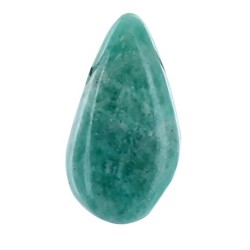 Pendentif Goutte Pierre Percée - Amazonite - lot de 5