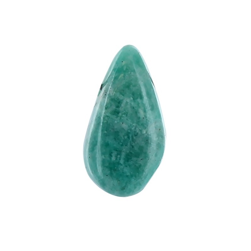 Pendentif Goutte Pierre Percée - Amazonite - lot de 5