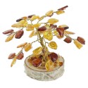 Arbre du bonheur - Ambre mixte 8 cm - 45 pierres