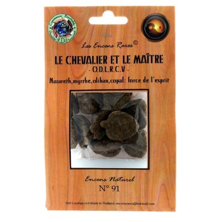 Encens rares : Le Chevalier et le Maître - O.D.L.R.C.V - Force de l'Esprit - 25 gr.