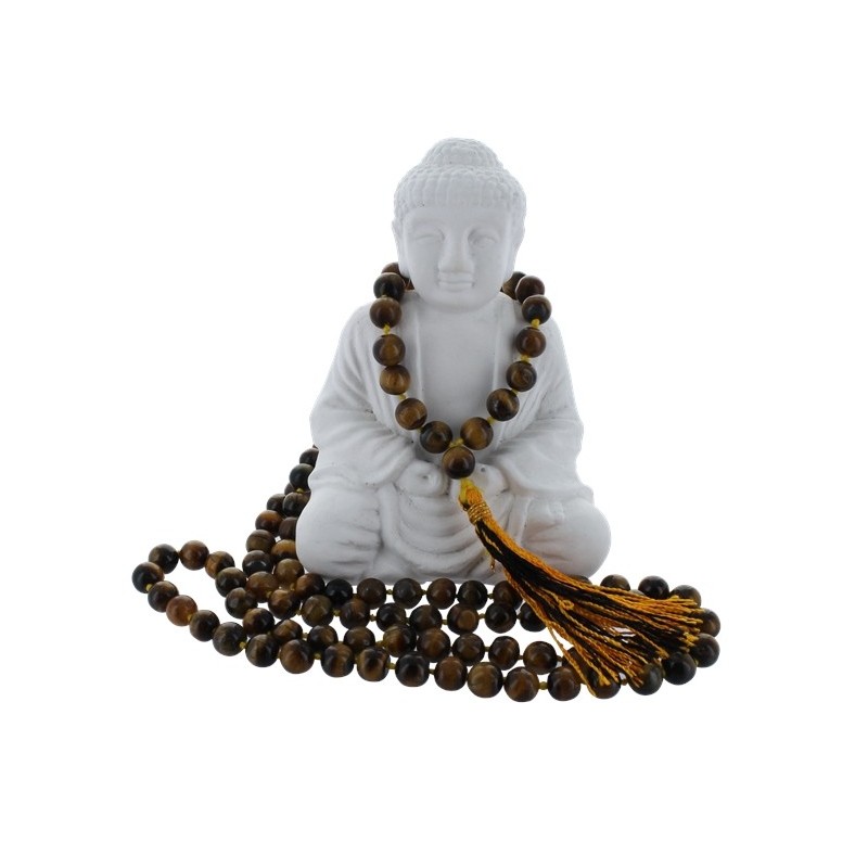 Collier Mala Oeil de Tigre