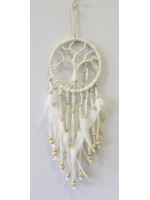 Dreamcatcher Arbre de Vie avec Plume Métal 9 cm