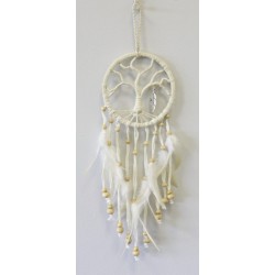 Dreamcatcher Arbre de Vie avec Plume Métal 9 cm