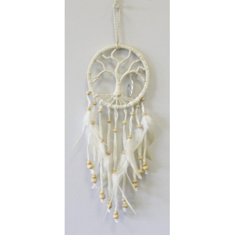 Dreamcatcher Arbre de Vie avec Plume Métal 9 cm