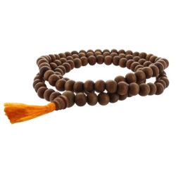 Collier Mala en bois de Santal