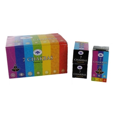 Huile de Parfum Green Tree 7 Chakras - Lot de 12