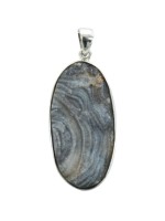 Coffret Carte Pendentif Desert Druzy Argent - Tranche 3 à 3,5 cm