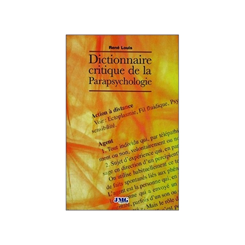 Dictionnaire critique de la Parapsychologie