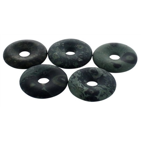 Pi Chinois Jaspe Kambaba semi poli 30 mm - Lot de 5 pièces