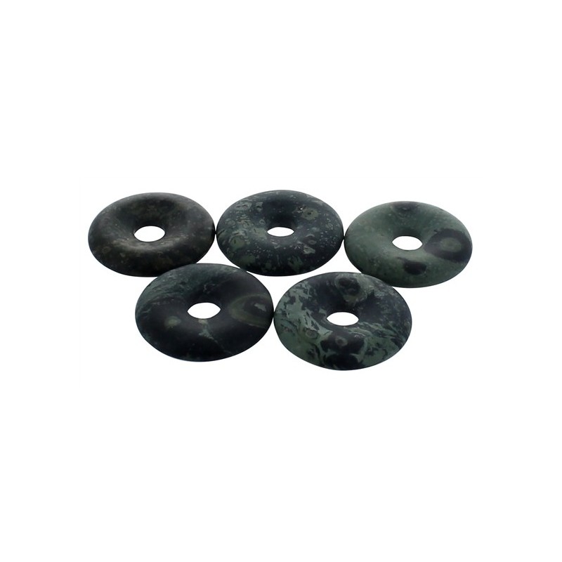 Pi Chinois Jaspe Kambaba semi poli 30 mm - Lot de 5 pièces