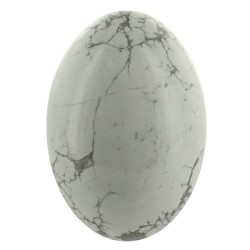 Oeuf Howlite Blanche - 8 à 9 cm