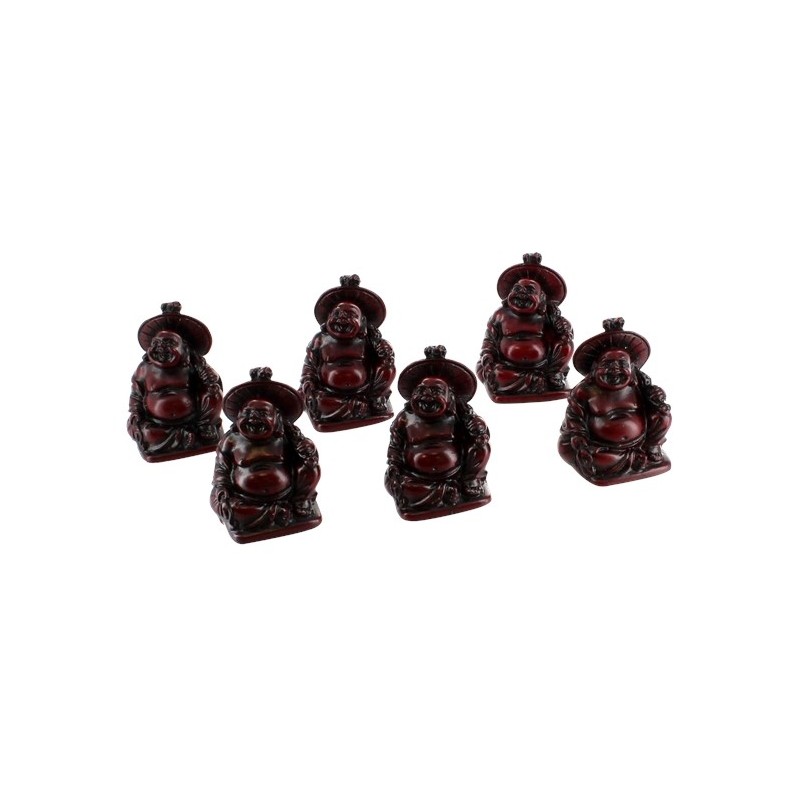 Bouddha Energie - Résine Rouge - Lot 6