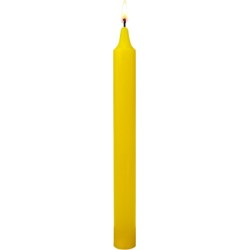  Pack de 12 bougies - Jaune vif 