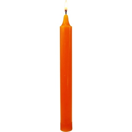  Pack de 12 bougies - Orange 