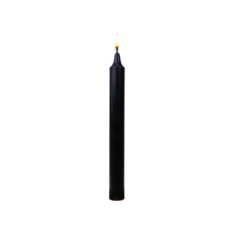  Pack de 12 bougies - Noir 