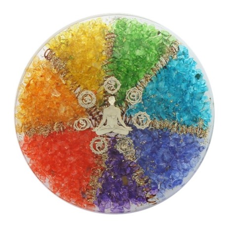 Sous verre Orgonite 7 Chakras