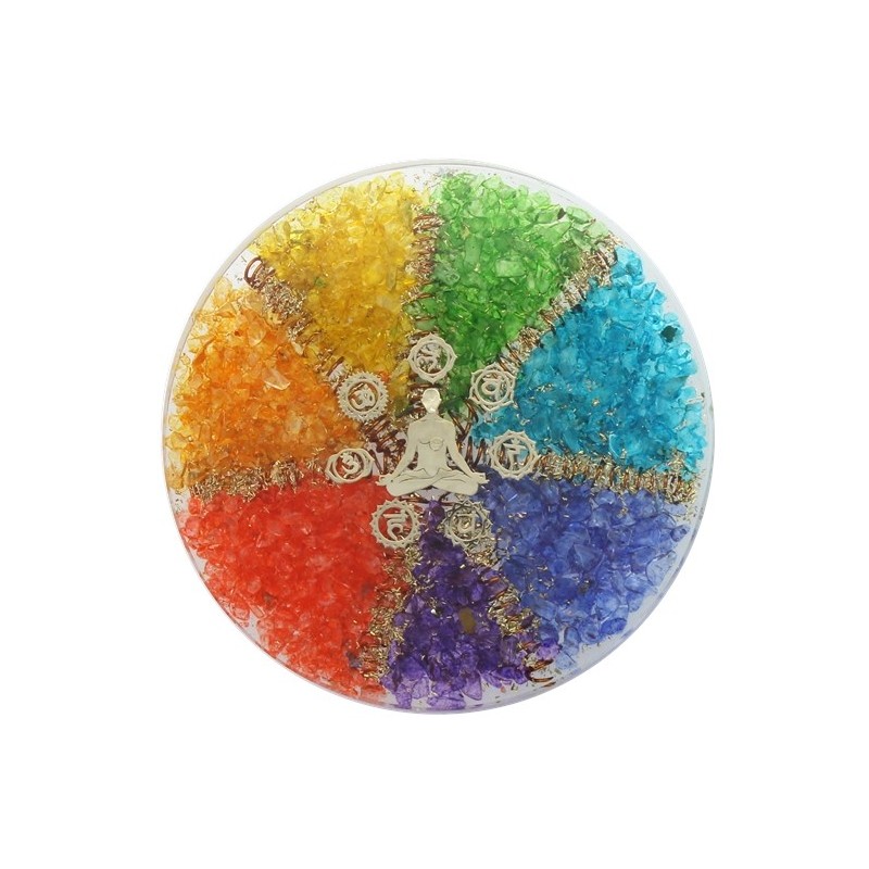 Sous verre Orgonite 7 Chakras