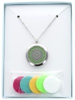 Coffret Sautoir Pendentif Diffuseur - Mandala - 3 cm