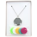 Coffret Sautoir Pendentif Diffuseur - Fleur de Vie - 3 cm